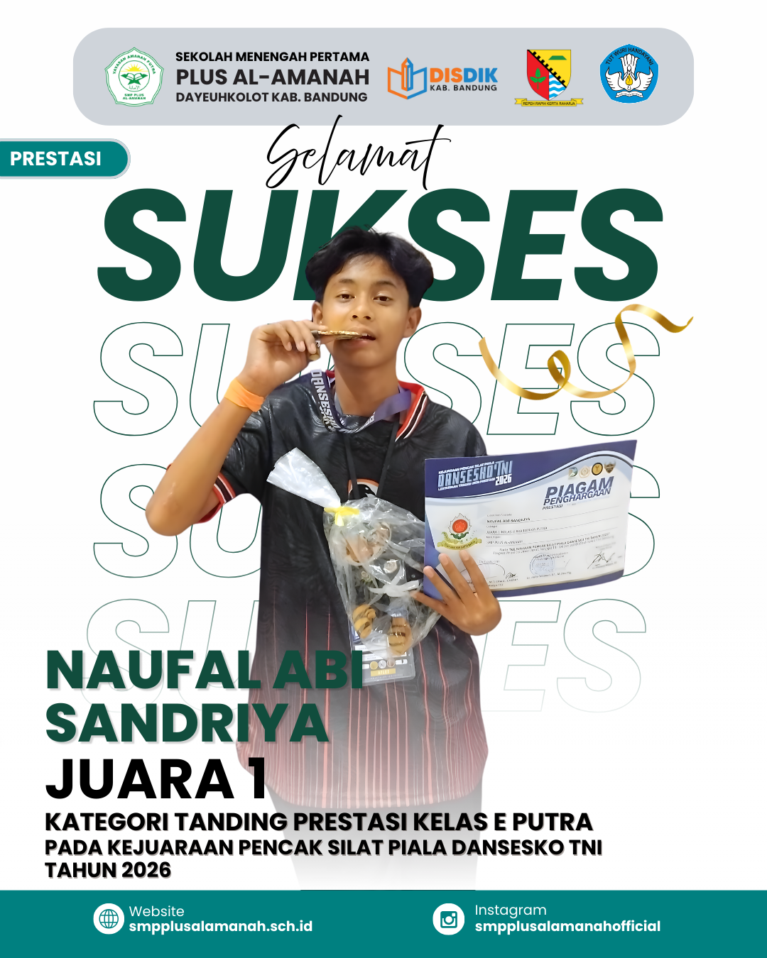 Juara 1 Tanding Prestasi Kelas E Putra